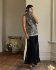Vintage 60s Rare Embellished Tunic and Fluted Pant Set