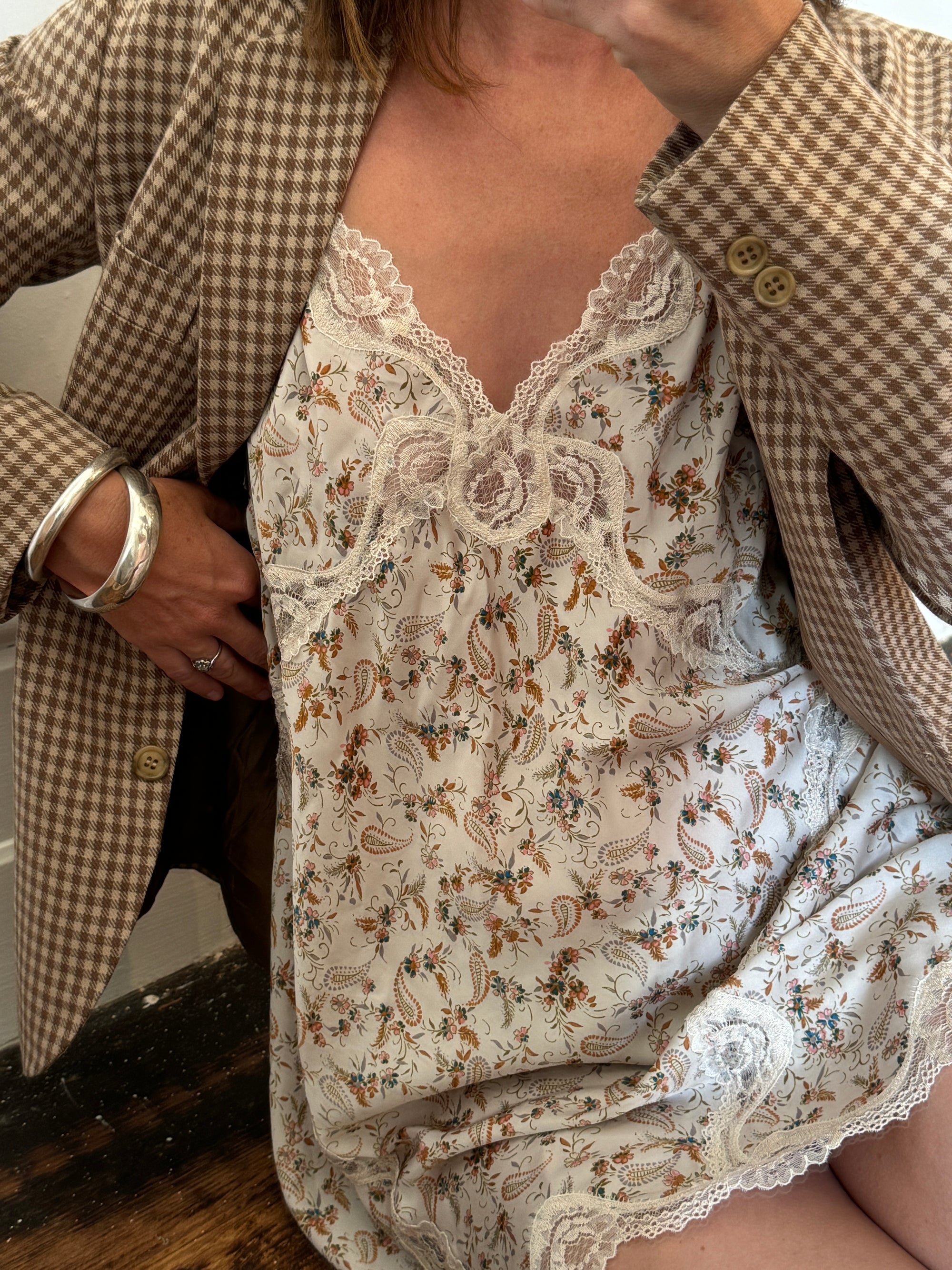 Vintage Victorias Secret Slip Dress Paisley
