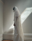 CMTB x Luce Di Luna Repurposed Antique Tambour Lace Chapel Length Veil