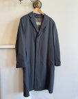 Vintage Dark Grey Wool Boxy Trench Coat