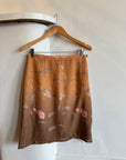 Vintage 90s Autumn Floral Slip Skirt