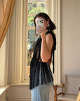 Vintage Embroidered Large Spanish Flamenco Scarf Noir