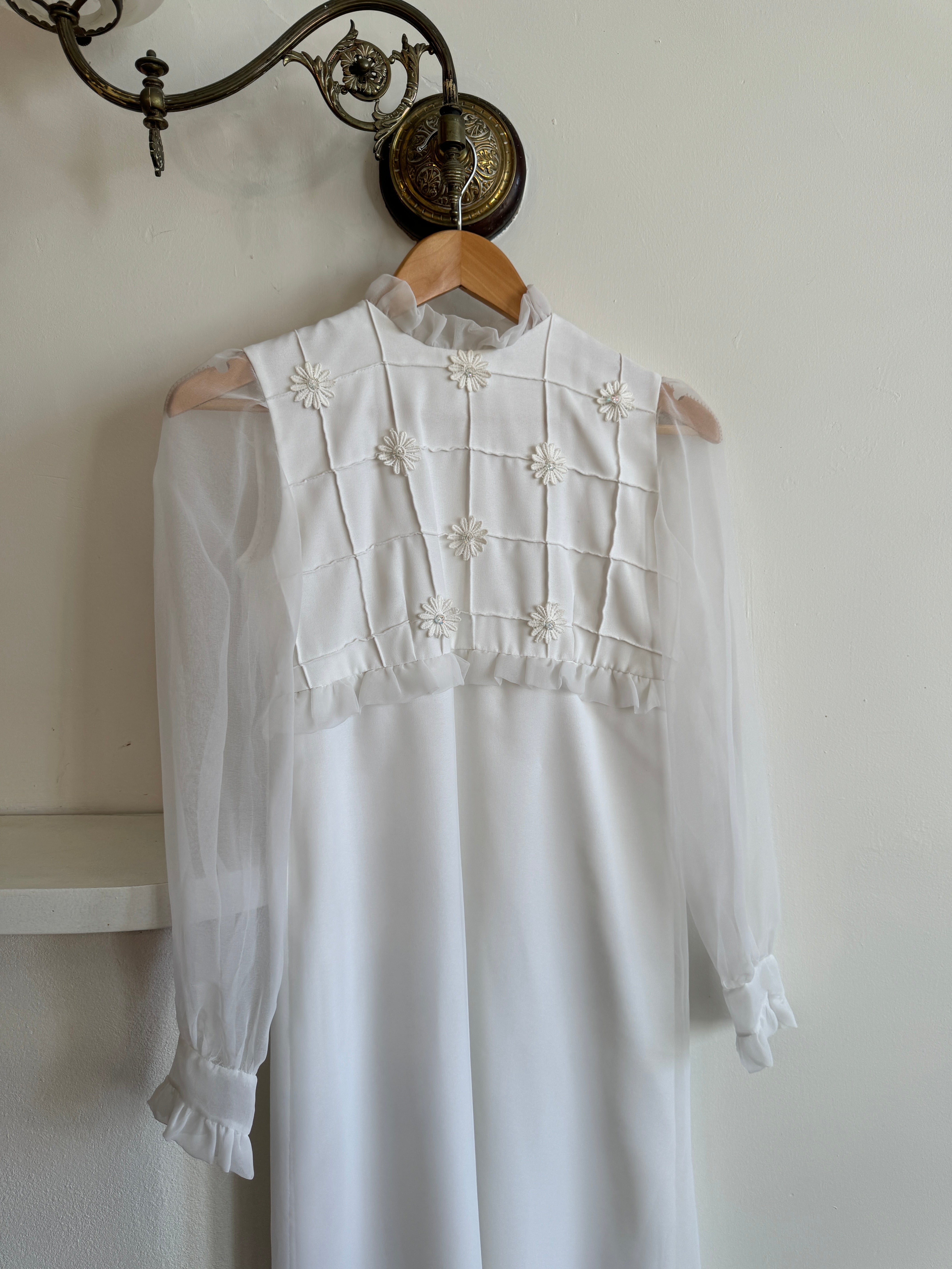 Vintage Empire Daisy and Crystal Bridal Midi