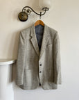 Vintage Pure Wool Light Grey Blazer