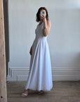 Vintage Halter A-Line Daisy Wedding Dress