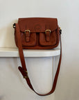 Vintage Leather Crossbody Satchel