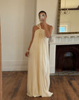 Vintage Y2K Pure Silk Chiffon Grecian Gown