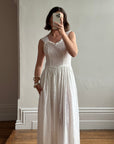 Vintage 40s Cotton Lace Strappy Bridal Sundress
