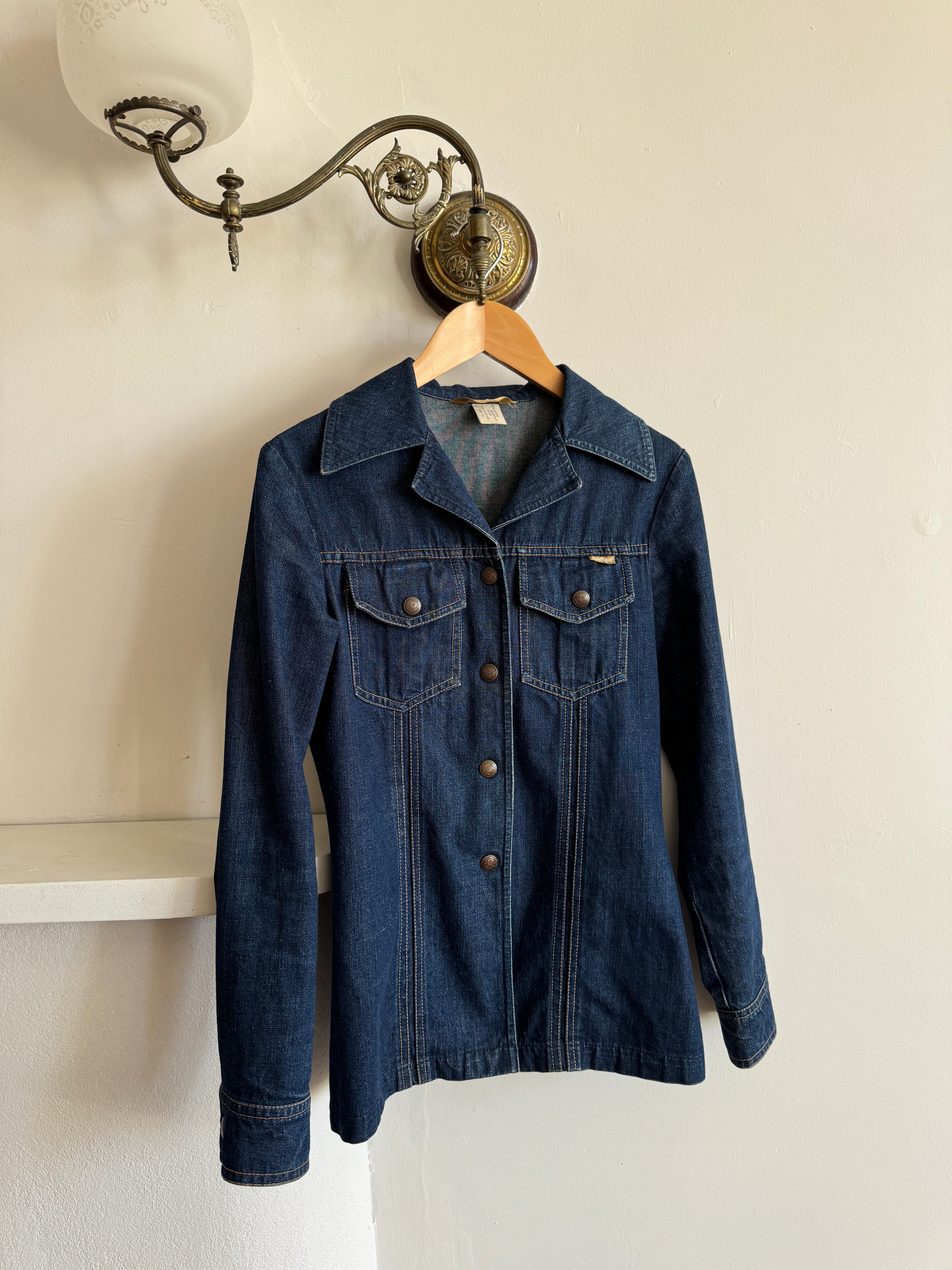 Vintage 90s Western Fitted Denim Shirt