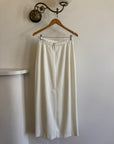 Vintage 90s Ivory Crepe Bridal Pencil Skirt