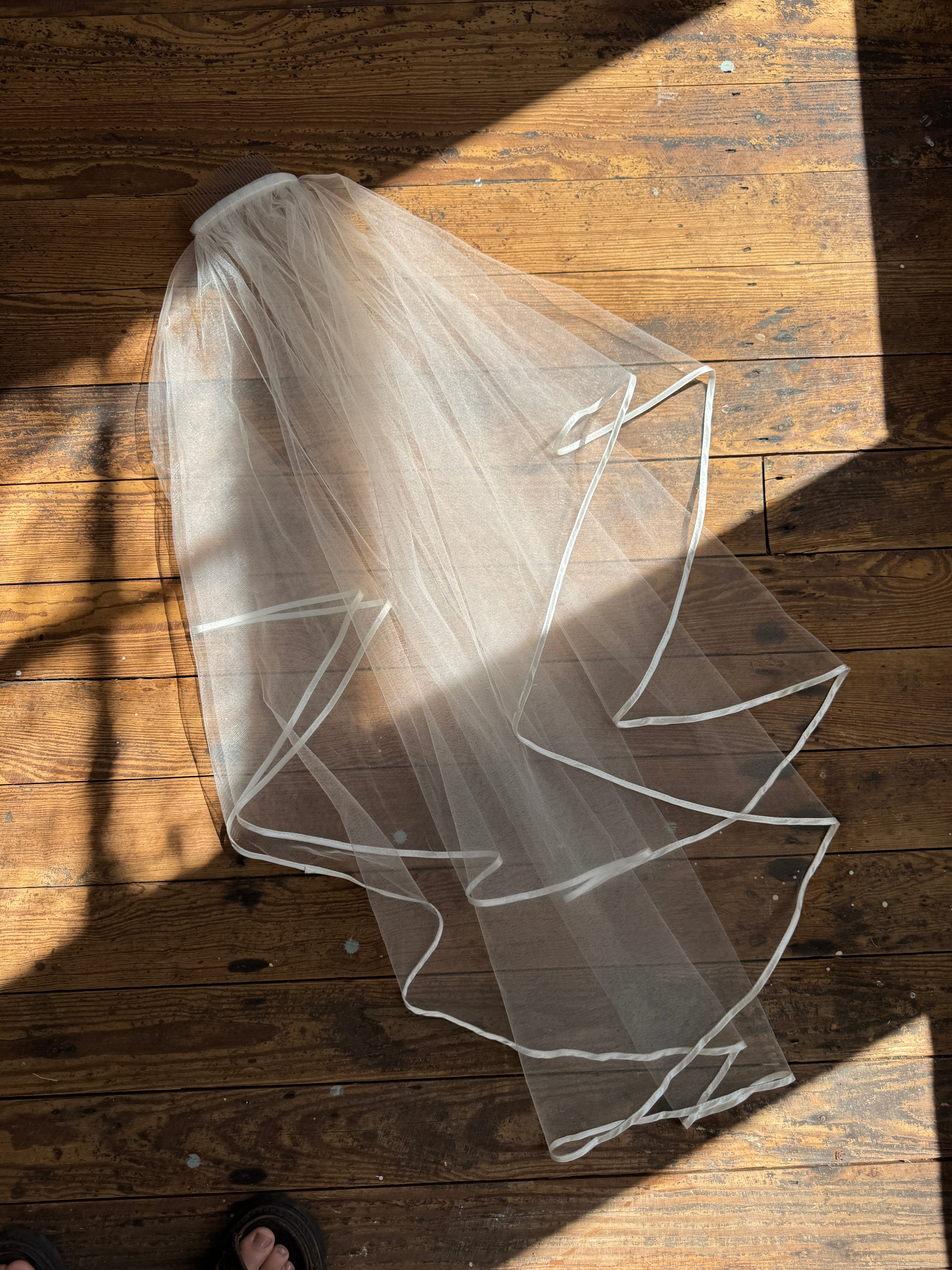 Vintage Single Layer Tulle Veiled Hair Piece