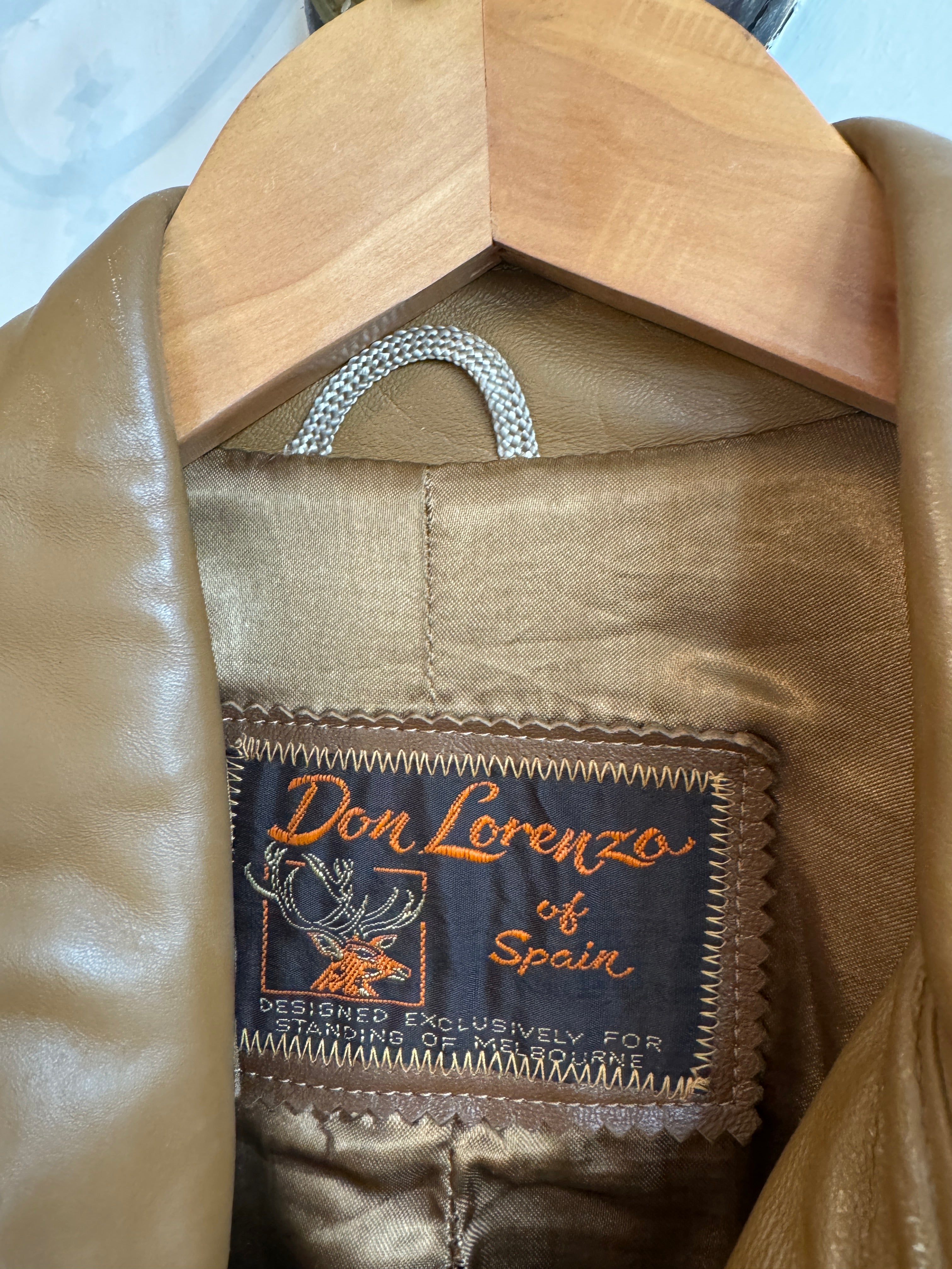 Vintage 70s Caramel Leather Jacket