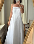 Vintage 90s Classic Strapless Wedding Gown