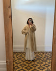 Vintage Champagne Faux Fur Coat