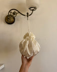 Vintage Jacquard Bridal Drawstring Pouch