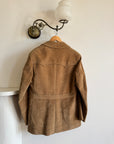 Vintage 70s Western Faux Suede Tan Coat