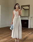 Vintage 40s Cotton Lace Strappy Bridal Sundress