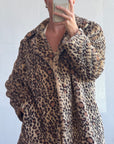 Vintage Moschino Teddy Leopard Coat