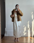 Vintage Australian Made Caramel Faux Fur coat