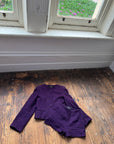 Vintage 90s Eggplant Pure Wool Tailored Two Piece