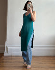 Vintage Issey Miyake IM Pleated Teal Apron Dress