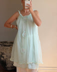Vintage 60s Babydoll Shift Dress Mint