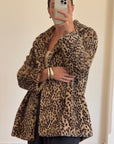 Vintage Moschino Teddy Leopard Coat