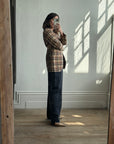 Vintage Boss Caramel Plaid Tailored Blazer