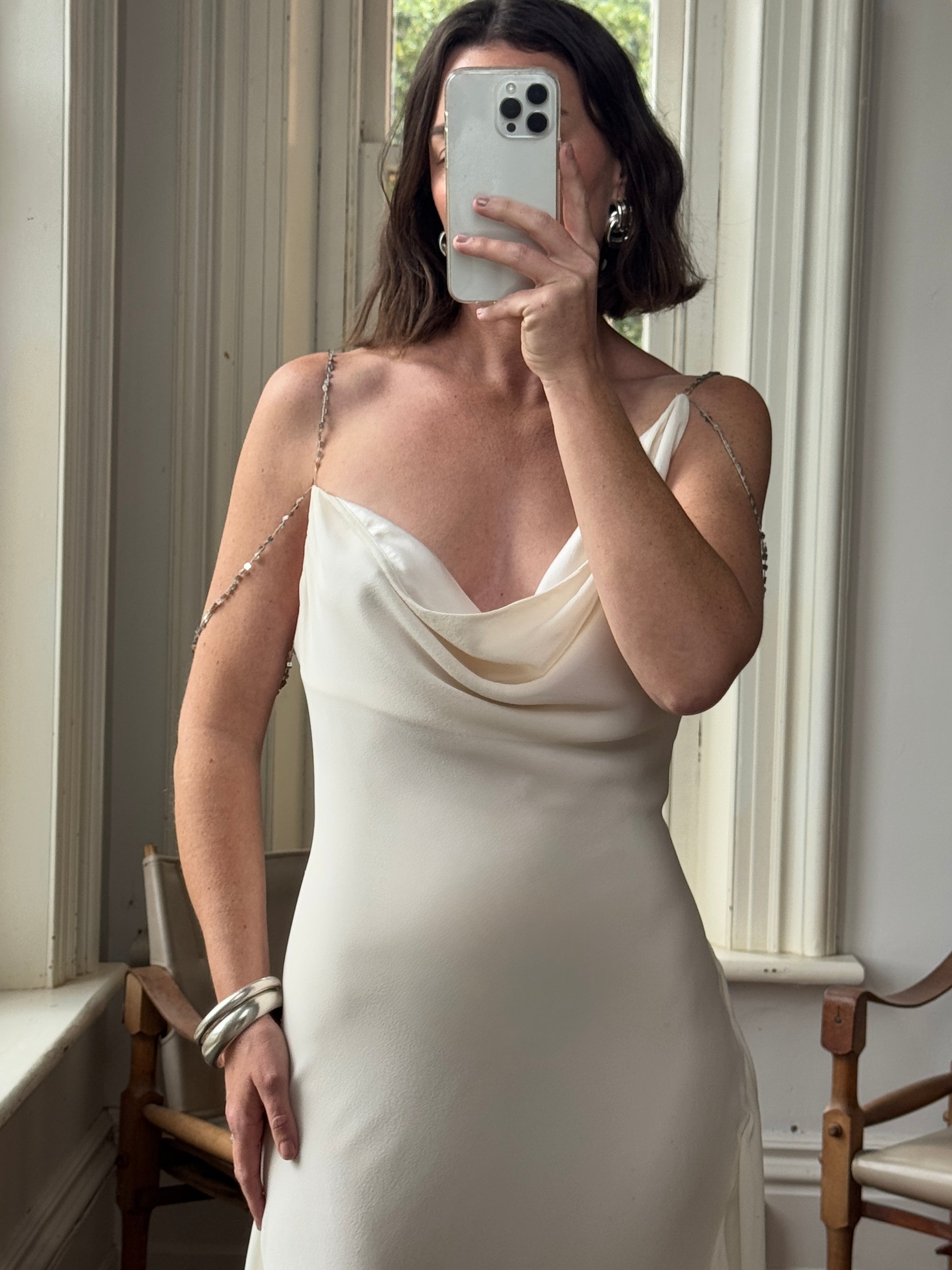 Vintage 2002 Collette Dinnigan Runway Documented Pure Silk Butterfly Dress