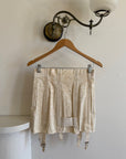 Vintage 50s Bridal Jacquard Underbust Corset Creme