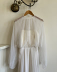 Vintage 70s Australian Made Billow Sleeve Wedding Dress