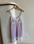 Vintage Cloudy Lilac Lace Slip Dress