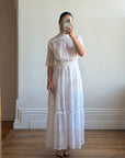 Vintage Edwardian Soiree Garden Broderie Anglaise Dress
