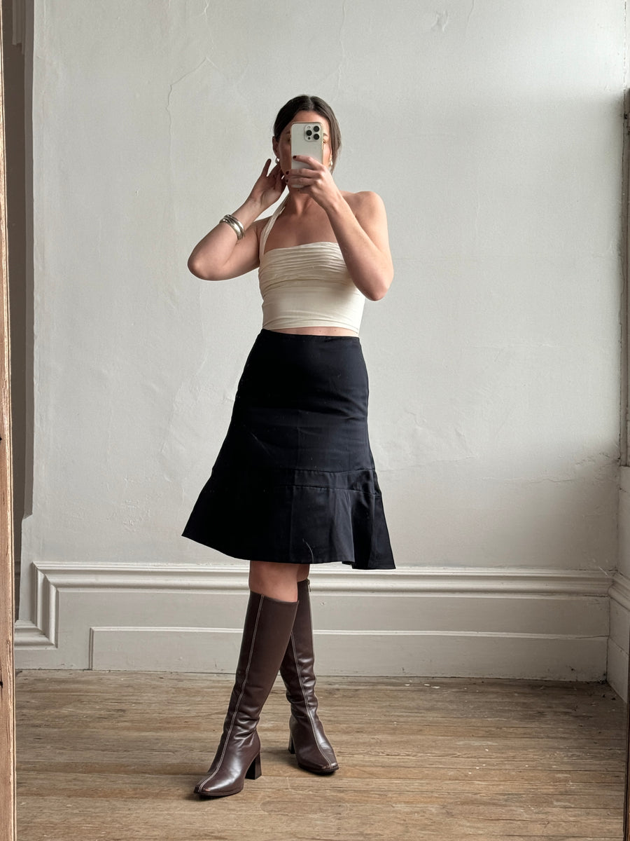 Vintage Jil Sander Pure Silk Skirt Noir – Call Me The Breeze