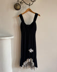 Vintage Y2K Jersey Black and White Party Dress
