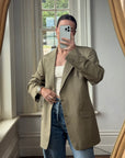 Vintage 90s Valentino Light Olive Blazer