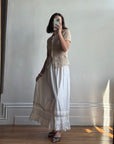 Antique Edwardian Cotton Maxi Skirt