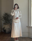 Vintage 60s Pure Silk Poet Wedding Dress