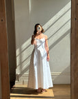Vintage 90s Satin Strappy Pleated Wedding Dress