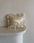 Vintage 70s Lace Ring Cushion