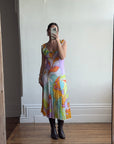 Vintage 90s Italian Slip Sundress Multi