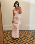 Vintage 90s Baby Pink Prom Dress