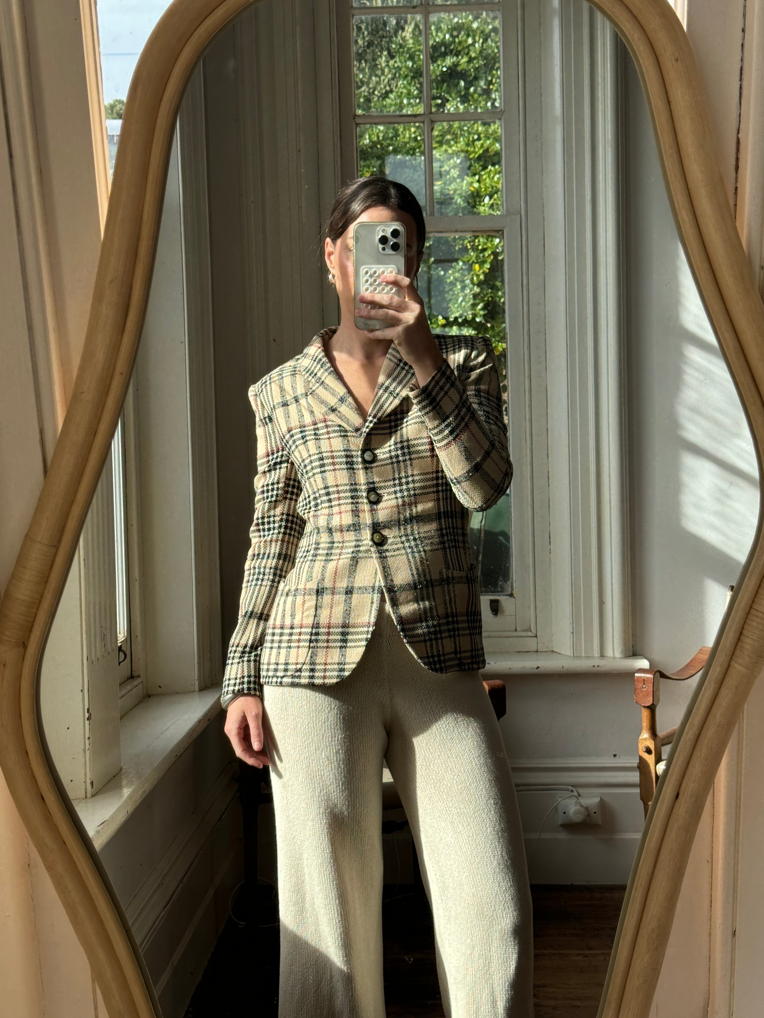 Vintage Emanuel Ungaro Tweed Tailored Blazer