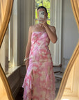 Vintage Y2K Fairy Floss Embellished Ruffle Gown