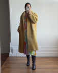 Vintage 70s Faux Shearling Butter Caramel Coat