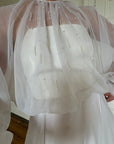 Vintage 70s Australian Made Billow Sleeve Wedding Dress