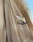 Vintage 70s Faux Shearling Butter Caramel Coat