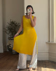 Vintage Issey Miyake IM Pleated Banana Apron Dress