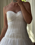 Vintage Y2K Pure Silk Drop Waist Princess Wedding Gown