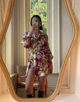 Vintage 60s Psychedelic Micro Mini Playsuit With Skirt